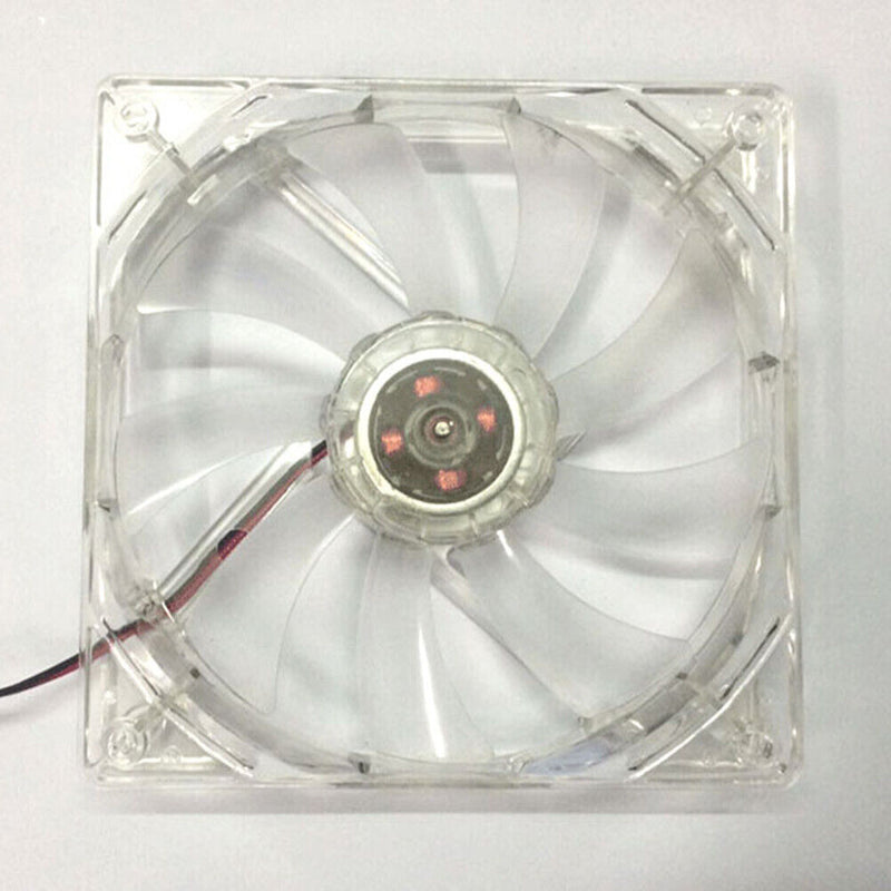 12cm 120mm RED LED 12V 4Pin Computer PC Case Cooler CPU Cooling LED Fan Newly