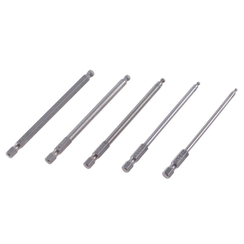 5pcs Magnetic Steel Ball End Hexagon Head Hex Screwdriver Bits Drill Sets