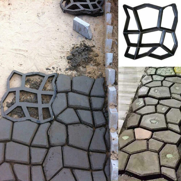 Path Maker Driveway Walk Pavement Paving Mold Patio UK Stepping Concrete S hot.