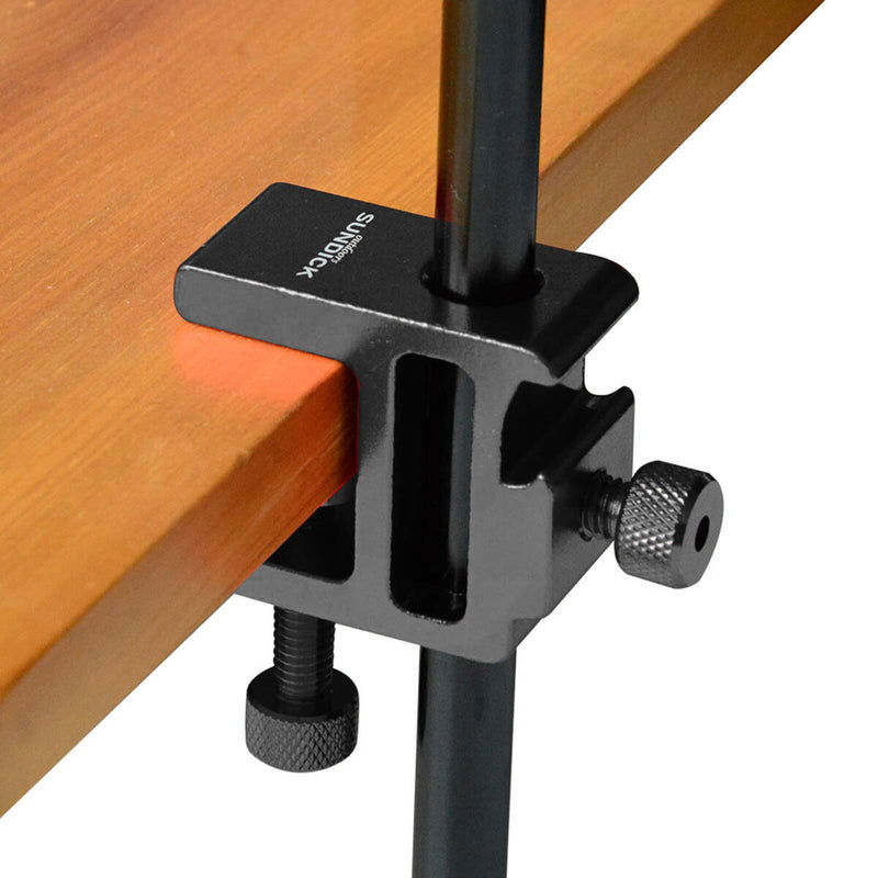 SUNDICK Light Stand Table Clamp Adjustable Height Aluminum Alloy Light Stan