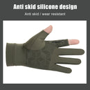 1 Pair Fishing Gloves Anti-slip 2 Fingers Cut Ice Silk Summer Fishing Prote