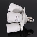3/4 in1E27 Base Socket Splitter Light Lamp Bulb Adapter(E27-4E27) Newly