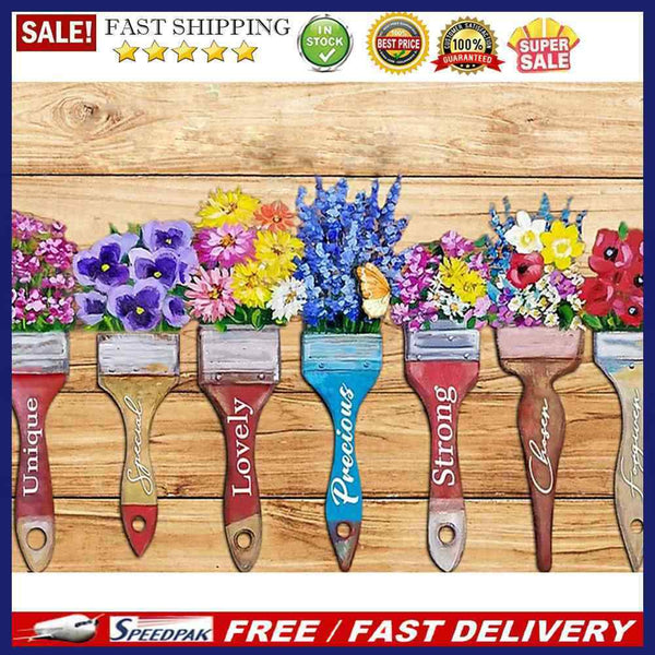 5D Diamond Painting Letter Flower Set Full Square Mosaic Picture DIY Home Dec