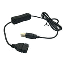 USB Male To Female Cable Extension with ON/OFF Switch 1m Fan Power Supply Wire