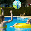 Underwater Pool Toys Inflatable Ball Balloons with Valve (Blue Mixed Color)