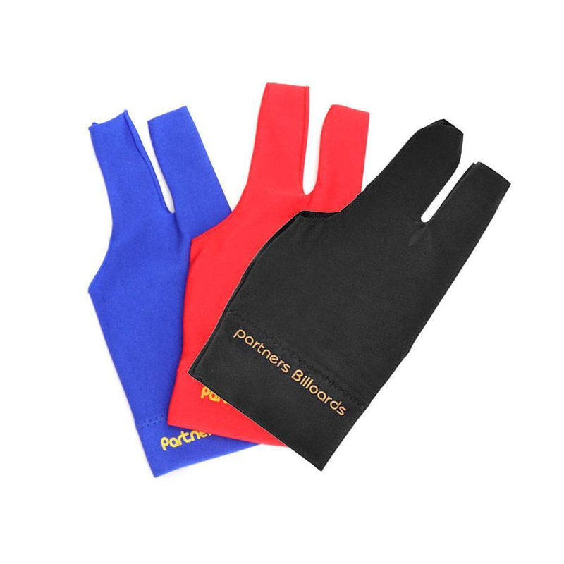 10pcs Billiards Three Fingers Glove Left Hand Billiard Glove Free Size