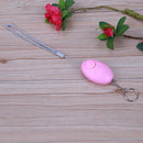 Egg Shaped Panic Rape Attack Safety Security Personal Alarm Keyring (Pink)