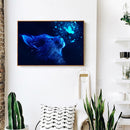 Butterfly Cat 5D DIY Full Round Drill Diamond Painting Hanging Decor Handwo