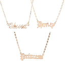 Jewelry Letter Pendants Bib Necklace Princess Blessed Honey Angel Babygirl