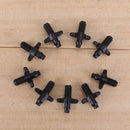 100pcs 6mm Male Thread Single Barbed 4/7mm PVC Hose Connector Home Garden