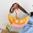 Cute Big Sausage Mouth Duck Shoulder Bag Women Funny Messenger Dumpling Packs