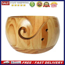 Round Wooden Yarn Bowl Wool Storage Knitted Crocheted Holder Bowls Sewing S