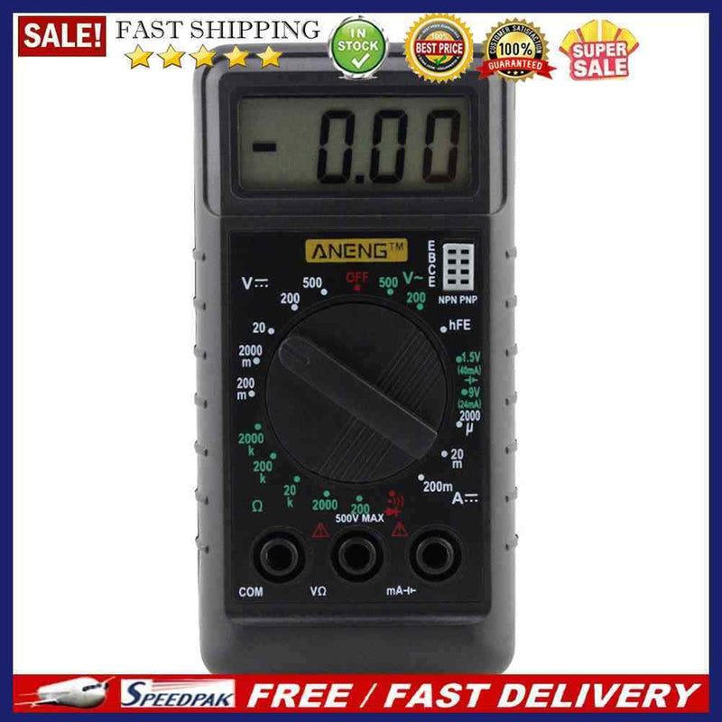 Mini Pocket DMM Digital Multi Meter OHM Test Voltmeter Ammeter with Buzzer