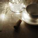 2m Battery Powered Copper Wire Wine Cork 15LED Light Chain (White)