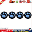 4pcs Cat Paw Silicone Thumb Grips for Nintendo Switch Controller (Blue) Newly