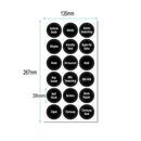 8*Chalkboard Blackboard Stickers Decals Craft Kitchen U Board Jar K Labels D4K9