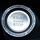 40mm/1.57in OD Car Auto Start Switch Button Decorative Diamond Ring(Blue)