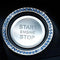 40mm/1.57in OD Car Auto Start Switch Button Decorative Diamond Ring(Blue)