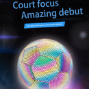 Standard Luminous Competition Football PU Reflective Soccer Ball for Beginn