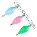 Hard Bait Luminous Squid Jig Hook 50.6g Octopus Fishing Tackle (Green)
