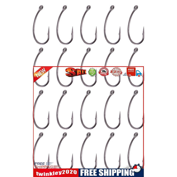 Fishing Hooks Kit 20pcs Lure Jig Barbs Fish Hooks Carp Fishing Gear (8)