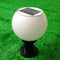 LED Solar Power Acrylic Round Ball Light Outdoor Garden Wall Pillar Lamp Newly