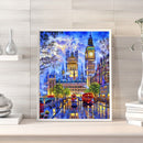 5D Diamond Painting City Street Full Round Drill DIY Mosaic Kit Home Pictures