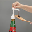 Seasoning Sauce Bottle Spice Container Press Nozzle Kitchen Gadget (White) Newly