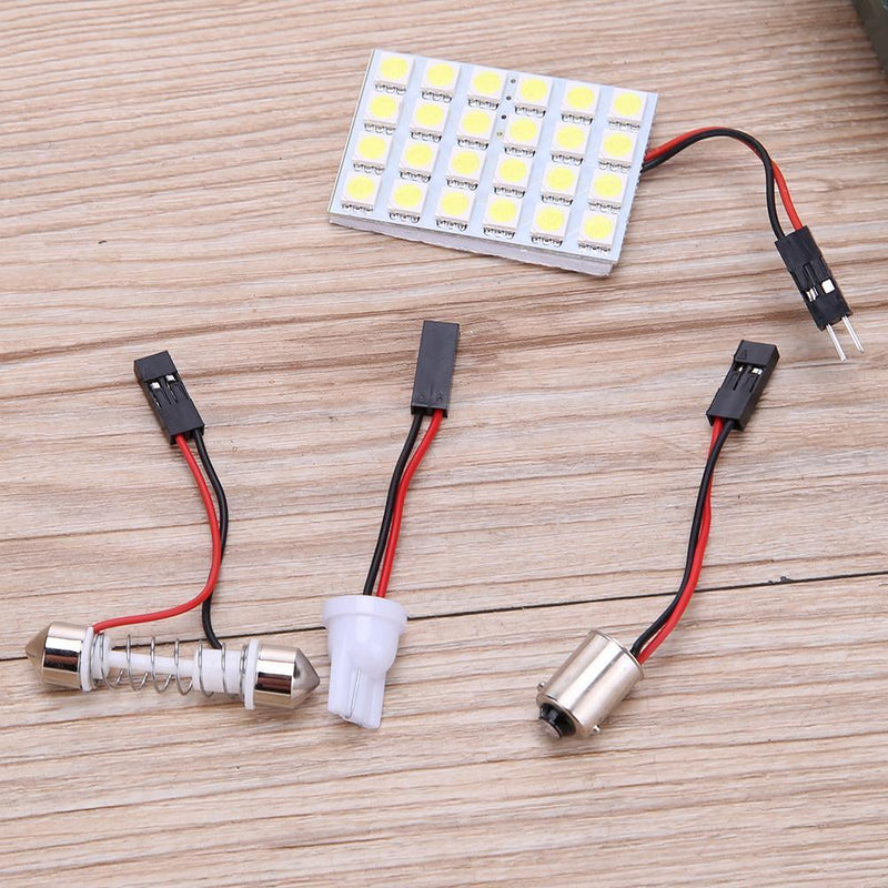 T10 5050 24SMD LED Panel Car Interior White Light Festoon Dome Lamp Blub Newly