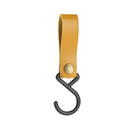 S-Shaped PU Leather Hanging Hooks Storage Rack Hook Keychain Curry (4pcs)