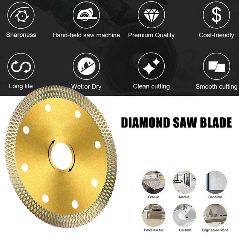 Porcelain-Tile Turbo Thin Diamond Dry Cutting Saw Blade Disc-Grinder Wheel x 1~