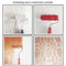 7inch Flowers Pattern Paint Rubber Roller for Home Shop Wall Creative Decor