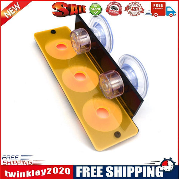 Fish Tank Fluorescence Coral Frag Rack Aquarium Reef w/Plug Holder (Yellow)