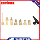 8pcs/set Aluminum Alloy Bike Valve Conversion Nozzles Bicycle Valve Adapter Tool