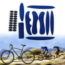 27pcs Cycling Helmet Inner Pads Kit Sealed Sponge for Motorcycle (Blue) Newly