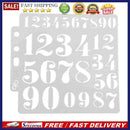 Hollow Numbers Painting Template Plastic Spray Mold Scrapbook Stencil for DIY