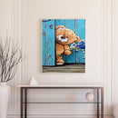 Bear by Door Oil Paint By Numbers Kit DIY Home Decoration Gift Wall Art Pic