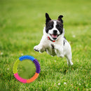 Pet TPR Training Ring Colorful Dog Cat Molar Chew Toys Teeth Cleaning Bite