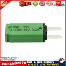 DC 14V Auto Reset Mini Circuit Breaker Blade Fuse for Car Boat(30A Green) Newly