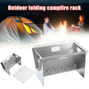 Portable Camping Charcoal Kabob Stove Outdoor Folding Grill BBQ Folding O8K4