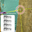 4pcs Automatic Lock Hooks No Knot Tent Self-locking Hooks with 1pc 5m Rope Newly