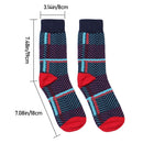 Matching Funny Casual Combed Cotton Men's Socks Casual Dress Winter Socks