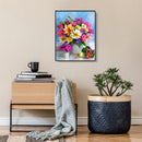 30x40cm Oil Painting By Number Colorful Flower Cluster DIY Drawing No Frame