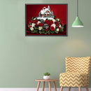 5D DIY Full Round Drill Diamond Painting Christmas House Ornament Home Decor