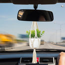 Macrame Plant Hangers Boho Hanging Ornament Decorations Pack of 2 (1) Newly