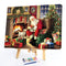 Santa Claus and Puppy Paint By Numbers Kit DIY Frameless Picture On Canvas