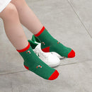 5pair Winter Children Kid Cotton Short Socks Cute Christmas Sock (9-12T)