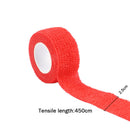 Self Adhesive Wrap Elastic Bandage Cross Stitch Finger Protector (Red)
