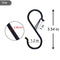 Duty Bathroom Anti-Drop Hanging Metal Hooks S Hooks Safety Buckle Hook Rack