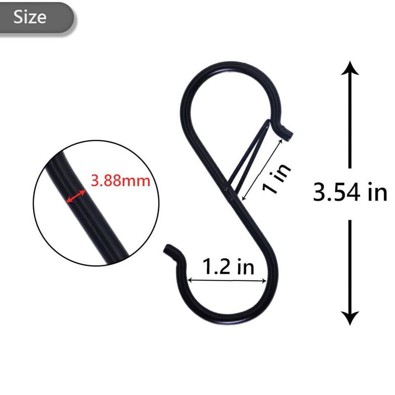 Duty Bathroom Anti-Drop Hanging Metal Hooks S Hooks Safety Buckle Hook Rack